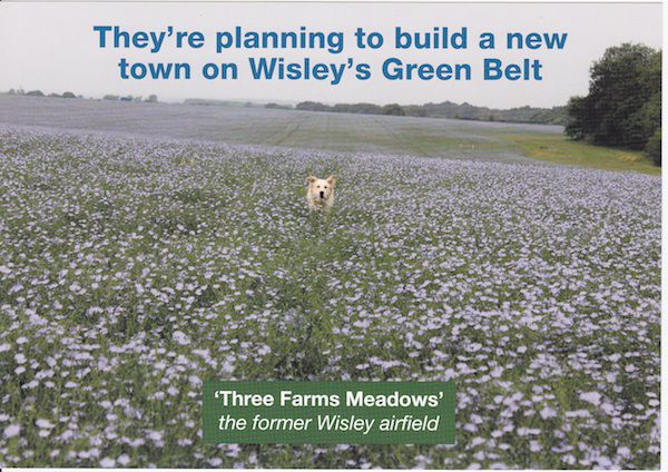 Green Belt land Three Farms Meadows under threat