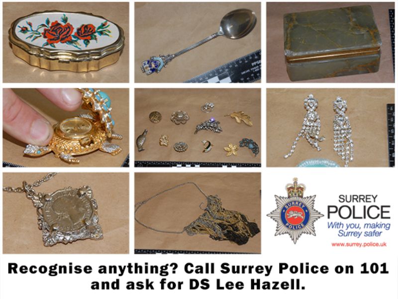 Surrey residents invited to open days to identify recovered stolen items
