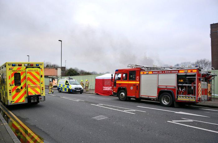 fire in staines