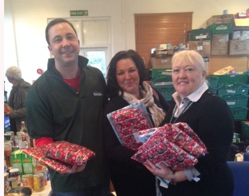 social workers deliver Christmas spirit to Epsom children