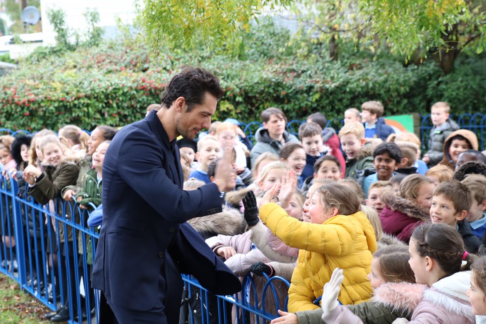 David Gandy meeting pupils at Sunnymede Junior School in Billericay.JPG