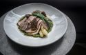 Mark Kempson's Slow roast rump of rose veal, buttered morels, white asparagus, garlic leaf and white truffle. Pls credit @gbchefs.jpg