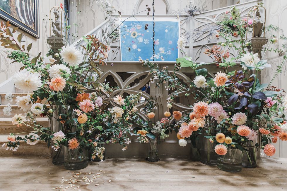 strawberry hill house flower festival staircase.jpg