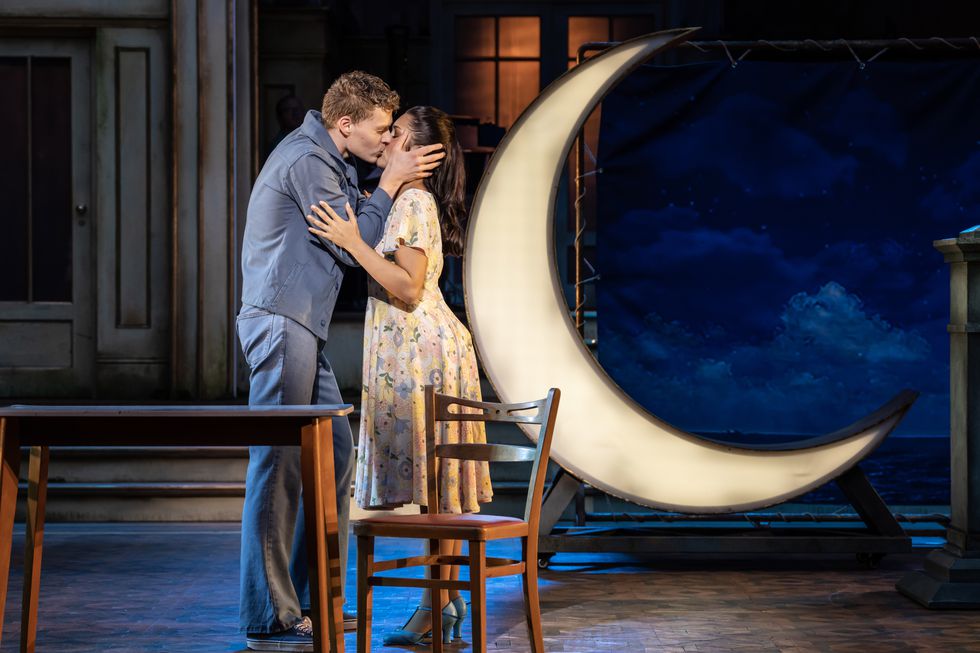 Ben Culleton (Jean-Michel) and Sophie Pourret (Anne Dindon) in La Cage aux Folles. Photo Johan Persson..jpg