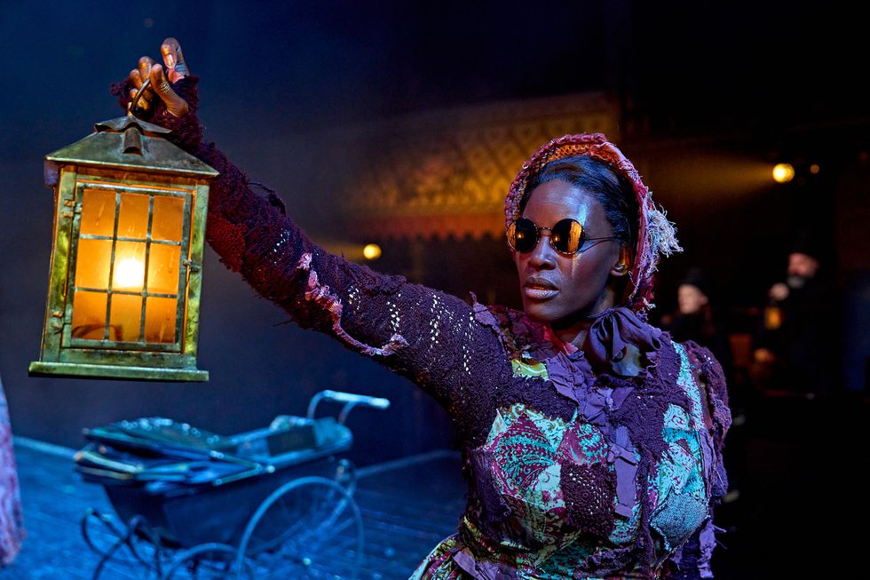 Gemma Knight Jones as Ghost of Christmas Present in A Christmas Carol at The Old Vic (2023), photo by Manuel Harlan.jpg